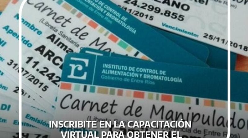 Carnet de manipulación de alimentos ahora digital y gratuito Campo y