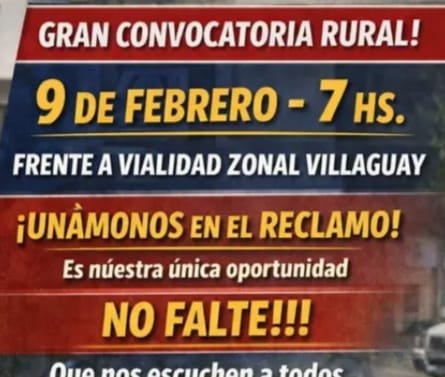 En Vialidad Zonal 4 Gran convocatoria rural ante el abandono vial y la indiferencia