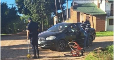Siniestro vial con persona lesionada