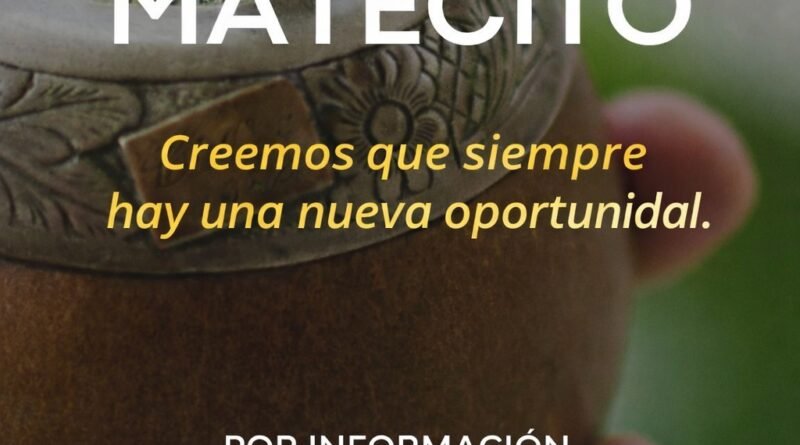 Modo Matecito: Lanzará una nueva capacitación para prevenir y abordar adicciones.